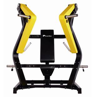 Wide Chest Press - Steel, 2000x1500x1200mm, Yellow | Strong Build, Comfortable Foam Grips, 300kg Capacity