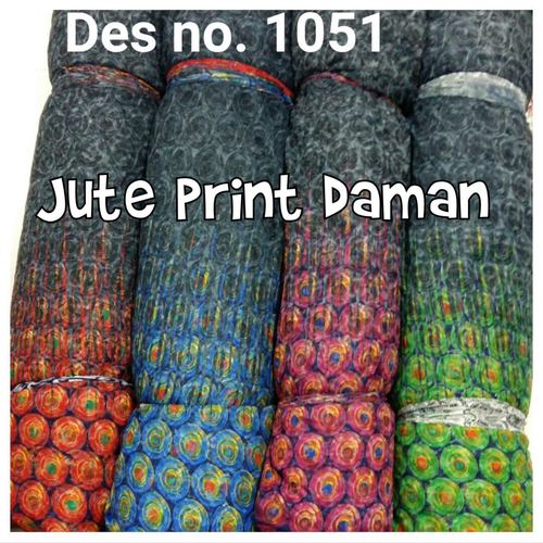 Jute Print Fabric