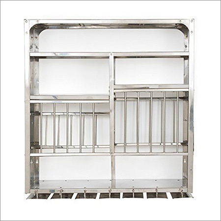 Mild Steel Kitchen Rack - Rustproof Chrome Finish, Adjustable Shelves | Durable, Spacious, Easy Install, Strong