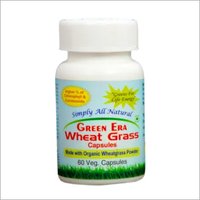 Organic Wheat Grass 60 Veg Capsules Bottle