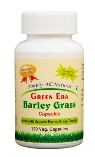 Organic Barley Grass Powder 120 Veg.Capsules Bottle