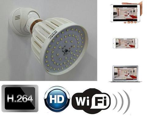 Spy Wi Fi Camera In Original Working Bulb For Live Video Camera Pixels: 5 Megapixel (Mp )