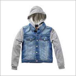 Boys Hooded Denim Jacket