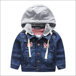 Boys Hooded Denim Jacket