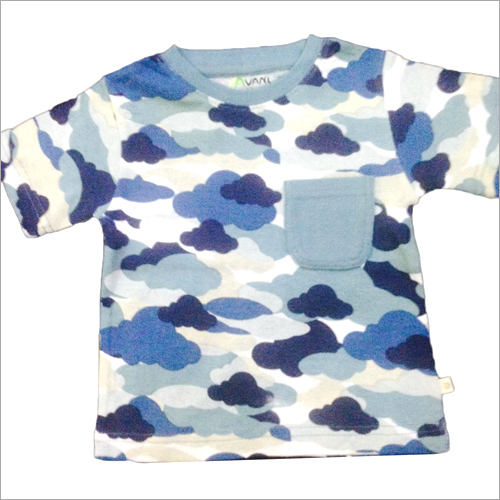 Boys T-shirt - Cotton Blend, Size 2-6, Blue | Soft Fabric, Stylish Print, Comfortable Fit, Durable Material, One Pocket