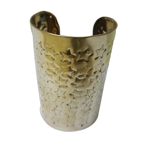 Golden Metal Star Design Bangle