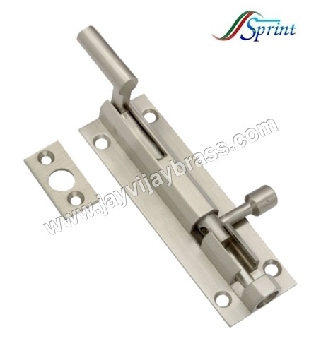 Brass Tower Bolt Marble & Necked Medium