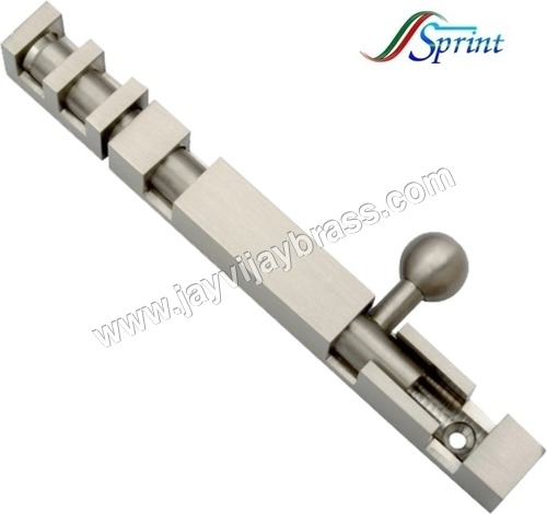 Brass Square Tower Bolt Heavy - Brass, 150-200mm, Nickel Plated | Secure Fastening, Easy Installation, Durable