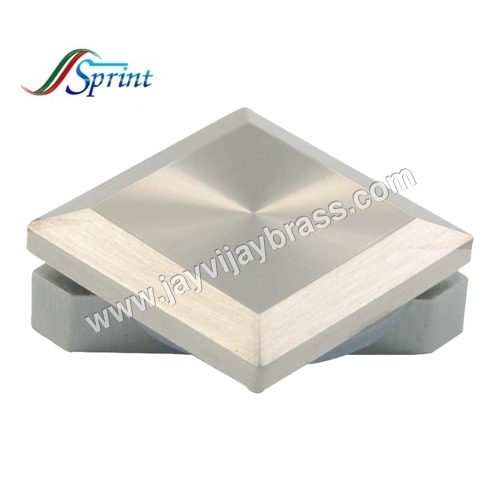 Brass Half Square Cut Fancy Mirror Cap