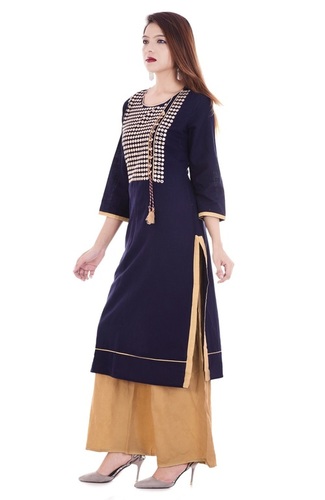 Summer Block Georgette Kurti