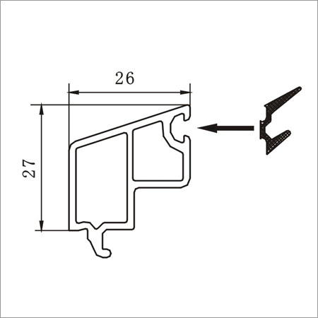 65B Casement Double Glazing Bead 26mm