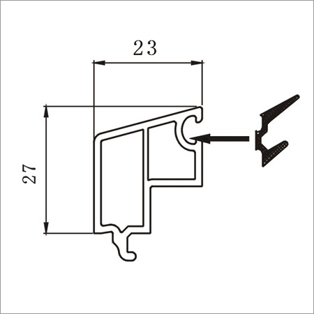 65B Casement Double Glazing Bead 23mm