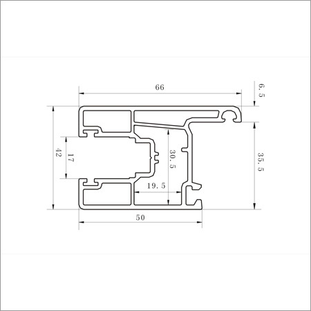 66mm Sliding Door Sash