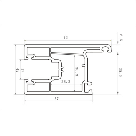 73mm Sliding Door Sash