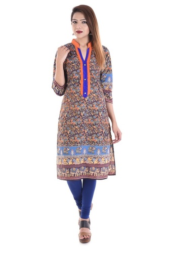 Summer Animal Printed Cotton Kurti