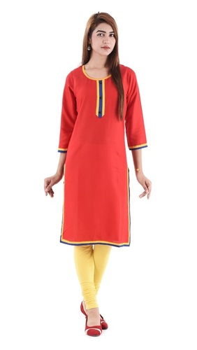 Rayon Causal Kurti Size: Customized
