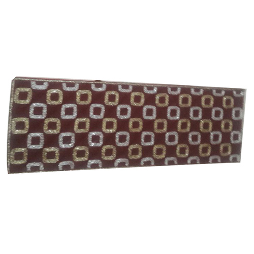 Gold Glass Beaded Embroidery Table Runner