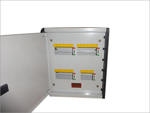 Double Door TPN M.C.B Box - White, 50Hz | Designed for Electricity Use, Durable Construction for Enhanced Reliability