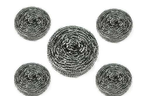 Flat Stainless Steel Scourers - High-Grade Flat Design | Versatile Efficient Cleaning Without Scratching Eco-Friendly and Recyclable