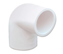 ELBOW - PVC Material, 15mm - 150mm Sizes, Schedule 40 & Schedule 80 | Socket Joint, Pre-Galvanized Surface Treatment, LTZ Shape