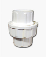 Union - PVC Socket Joint, Sizes 15mm-150mm | Schedule 40 & 80, Round Shape, White Color, ASTM Standard, Painted Finish