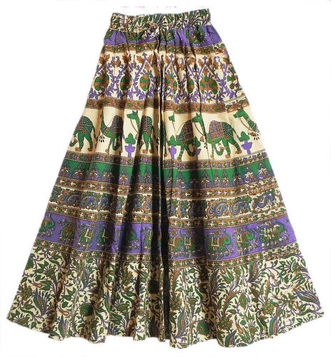 Sanganeri Print Skirt