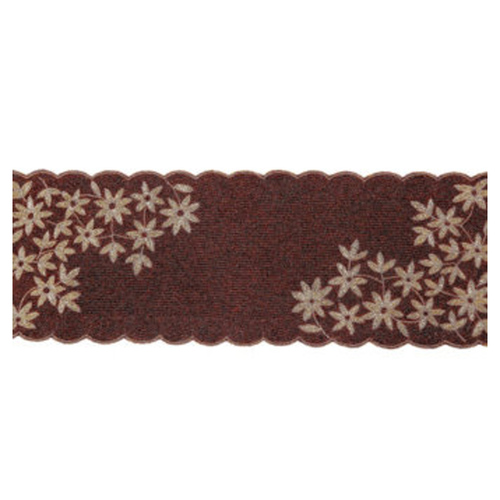Dark Red Glass Beaded Table Runner