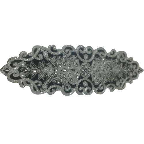 Silver Glass Beaded Table Runner