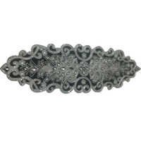 Silver Glass Beaded Table Runner - Glass Beads 12x4 Inches, Silver | Elegant Durable Design, Sparkling Table Accent