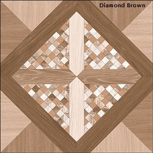 Brown And Cream Ceramic Tiles 600 X 600 Mm