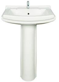 Ceramic Washbasin Pedestal - Wall Mounted, Any Color | 100% Export Quality, Custom Decorative Designs Available