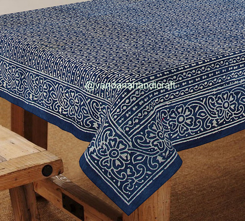 Indian Block Printed Table Cover