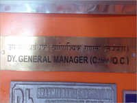 Brass Name Plate Application: All Industry