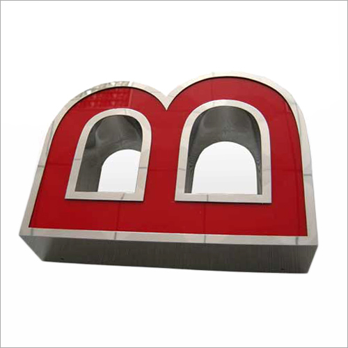 Steel Letter With Plastic Inbuilt Letter Application: Outdoor
