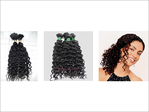 Loose Bulk Hair ( Curly ) Remy Virgin Single Drawn Hair