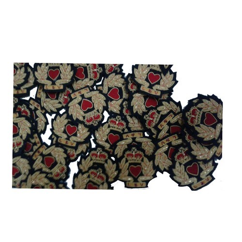 Red Glass Beads Heart Design Brooches