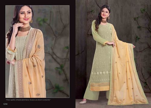 Green And Cream Epic Ladies Gown