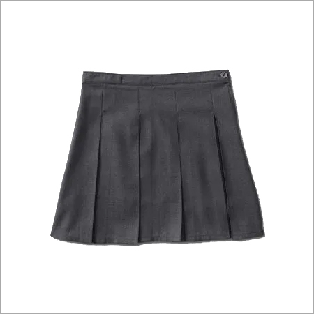 Pleated And Plain Girl's School Skirt