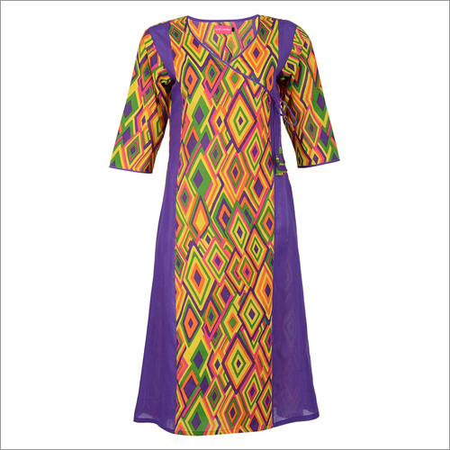 Multi Coloured Printed Cotton Kurtis