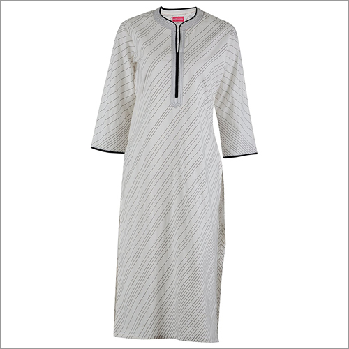 Off- White Cotton Kurti