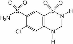 Hydrochlorothiazide C7H8Cln3O4S2