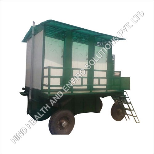 Six Seated Classic Mobile Toilet Trolley