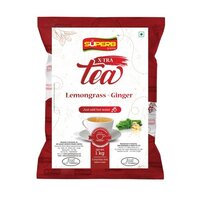 Ginger Lemongrass Tea Premix (x-tra) - Solid Extract Powder, 1 Kilogram | White Color, Medium Sugar, Health Tea For Blood Circulation