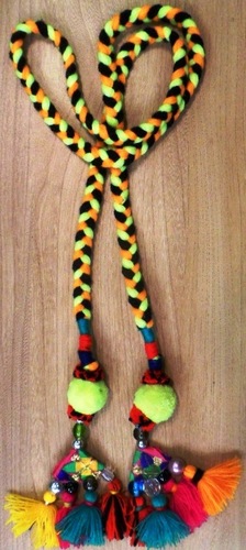 Trible Tassels - Acrylic 4" Tassel, 40" Cord, Multicolor | Decorative, Durable, Handmade, Braided Style