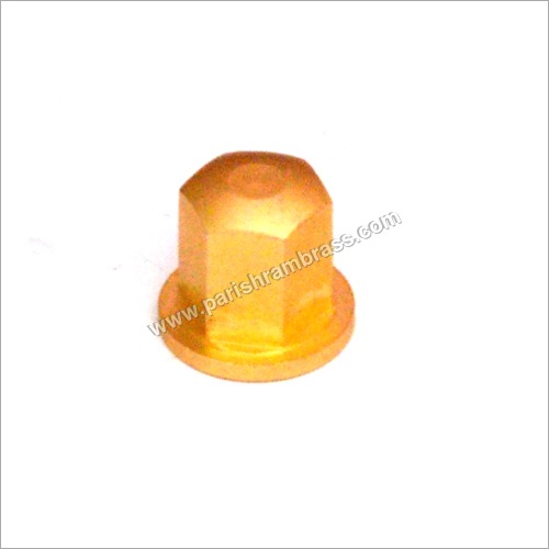 Brass Cap Hex Nut - Brass, M3-M12, Natural Finish | RoHS Compliant, Corrosion Resistant, Durable, Hexagonal Shape