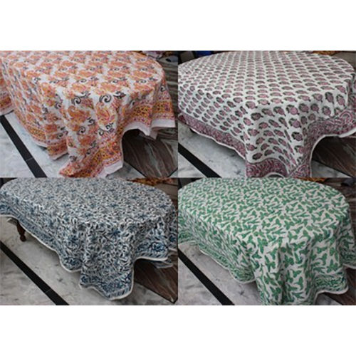 Cotton Hand Block Printed Table Cover