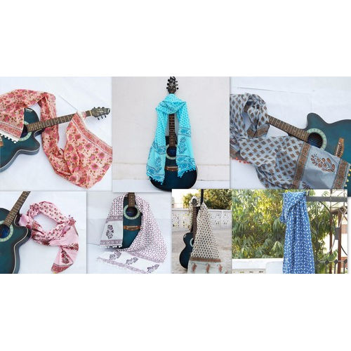 Multi Cotton Printed Scarves And Stoles