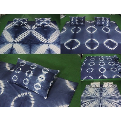 Blue Cotton Printed Sebhori Tie Dye Fabric