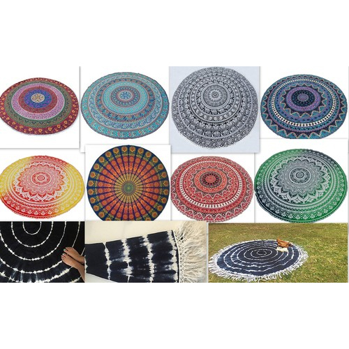 Indian Tapestry Round Mandala