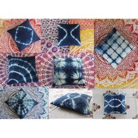 Tie Dye Cotton Cushion Cover shibori tie dye